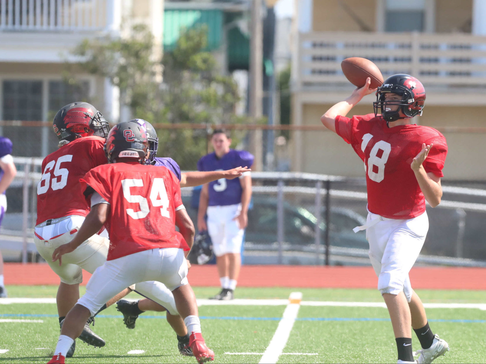 Ocean City Football scrimmage